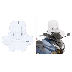 GIVI Windscherm, moto en scooter, AF1186 Airflow