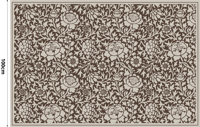 Vinyl tapijt vintage bloemen