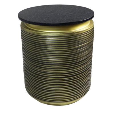 Bijzettafel marmer - ø41x53 - Zwart/goud - Marmer/metaal