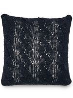 Brunello Cucinelli coussin en maille torsadée à sequins - Gris