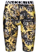 Versace Jeans Couture short cycliste à imprimé baroque - Noir