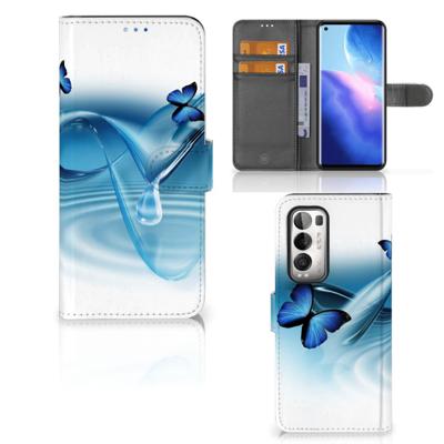 OPPO Find X3 Neo 5G | Telefoonhoesje | Met pasjeshouder | Vlinders