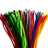 Creativ Company Chenille, l: 45 cm, dikte 6 mm, diverse kleuren, 200 div/ 1 doos