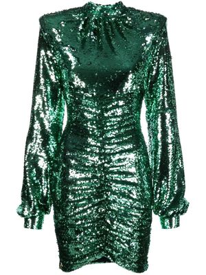 Philipp Plein robe à ornements en sequins - Vert