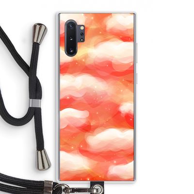 Lichte Wolken: Samsung Galaxy Note 10 Plus Transparant Hoesje met koord