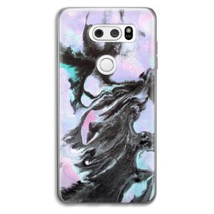 Pastel zwart: LG V30 Transparant Hoesje