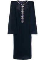 Jenny Packham robe courte Lucille à ornements en cristal - Bleu