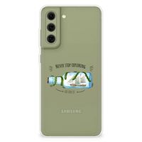 Samsung Galaxy S21FE Telefoonhoesje met Naam Boho Bottle