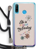 Tough Life: Huawei P30 Lite Transparant Hoesje met koord