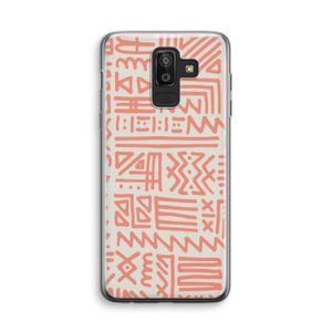Marrakech Pink: Samsung Galaxy J8 (2018) Transparant Hoesje
