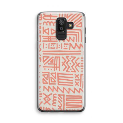 Marrakech Pink: Samsung Galaxy J8 (2018) Transparant Hoesje