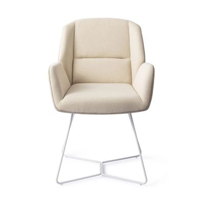 Jesper Home Myoko eetkamerstoel Sandy Hill beehive white