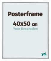 Posterlijst 40x50cm Zilver Hoogglans Kunststof Paris