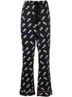 DVF Diane von Furstenberg pantalon Veronica à imprimé géométrique - Noir