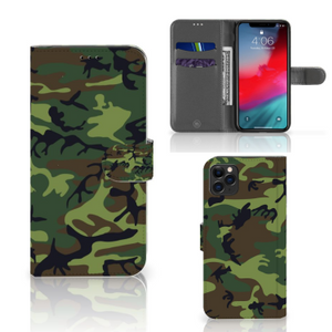 Apple iPhone 11 Pro Max Telefoon Hoesje Army Dark