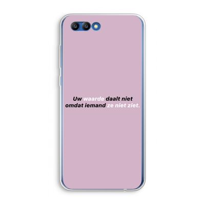 uw waarde daalt niet: Honor 10 Transparant Hoesje