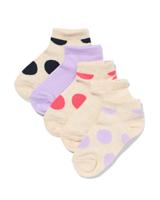 HEMA Kinder Enkelsokken Stippen - 5 Paar Beige (beige)