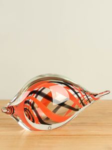 Glazen object rood/zwart 92115533R