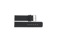 Horlogeband Danish Design IQ13Q925 / IQ12Q925 Leder Zwart 22mm
