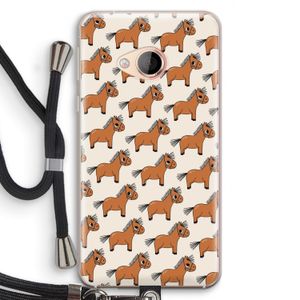 Pony: HTC U Play Transparant Hoesje met koord