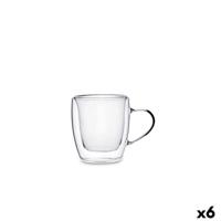 Theeglas en koffieglas Quid Serenia Transparant Glas 80 ml (6 Stuks)