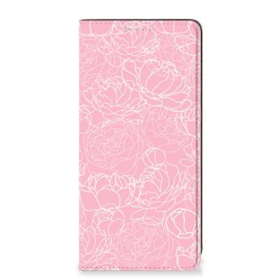 Samsung Galaxy A21s Smart Cover White Flowers Samsung Galaxy A21s Smart Cover White Flowers
