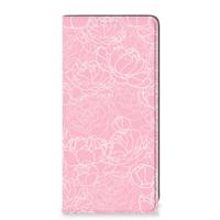 Samsung Galaxy A21s Smart Cover White Flowers