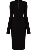 Dolce & Gabbana robe ajustée à encolure cœur - Noir