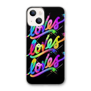 Loves: iPhone 13 mini Transparant Hoesje