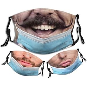 Man 1 PC Sportmaskers Masker Afdrukken Traditioneel Bruiloft Lightinthebox
