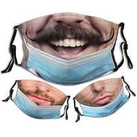 Man 1 PC Sportmaskers Masker Afdrukken Traditioneel Bruiloft Lightinthebox