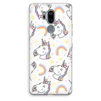 Rainbow Unicorn: LG G7 Thinq Transparant Hoesje