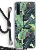 Bananenbladeren: Oppo A91 Transparant Hoesje met koord