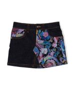 Versace Kids minijupe Calidescope - Bleu