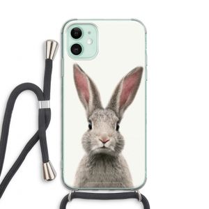 Daisy: iPhone 11 Transparant Hoesje met koord