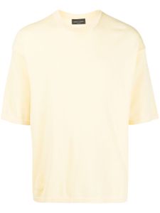 Roberto Collina crew-neck knitted T-shirt - Jaune