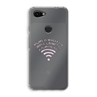 Home Is Where The Wifi Is: Google Pixel 3a Transparant Hoesje
