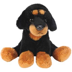 Pluche knuffel dieren Rottweiler hond - 13 cm - Speelgoed knuffelbeesten