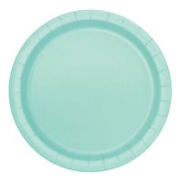 feestborden mintgroen 18 cm 16-stuks - thumbnail