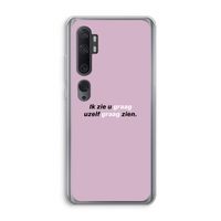 uzelf graag zien: Xiaomi Mi Note 10 Transparant Hoesje