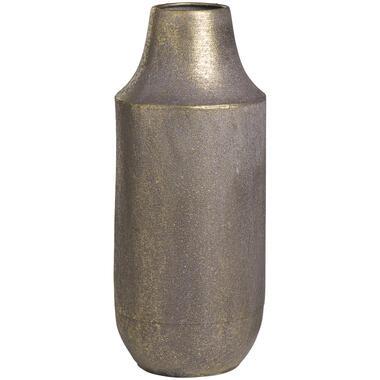 Vaas Louis - goudkleur - metaal - 35xØ14 cm - Leen Bakker