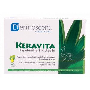 Dermoscent Keravita Tabletten voor hond en kat 2 x 30 tabletten