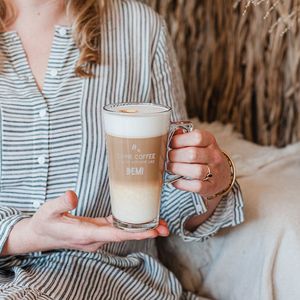 Latte Macchiato glas graveren