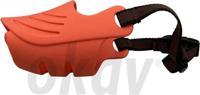 Silicone muilkorf rood maat L