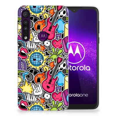 Motorola One Macro | Sillicone Back Cover | Punk Rock Motorola One Macro | Sillicone Back Cover | Punk Rock