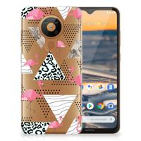 Nokia 5.3 | TPU Hoesje | Flamingo Triangle