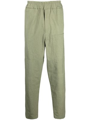 Jil Sander pantalon à taille élastiquée - Vert