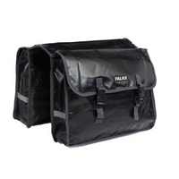 Falkx FALKX Black Bull Tas Bisonyl zwart dubbel. afmeting: (2x) 39x9x30. Totaal inhoud: 20L