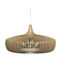 Umage Clava Dine Wood houten hanglamp naturel - met koordset wit - Ø