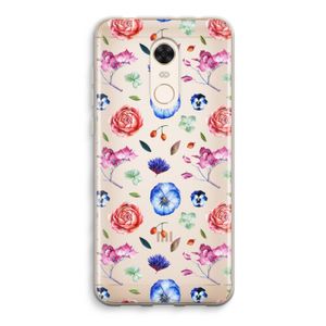 Bloemetjes: Xiaomi Redmi 5 Transparant Hoesje